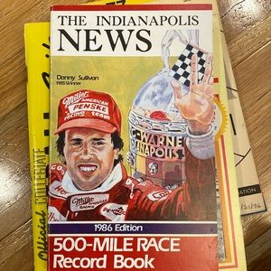 Vtg The Indianapolis News Book 1986 500 Mile Race Record Book